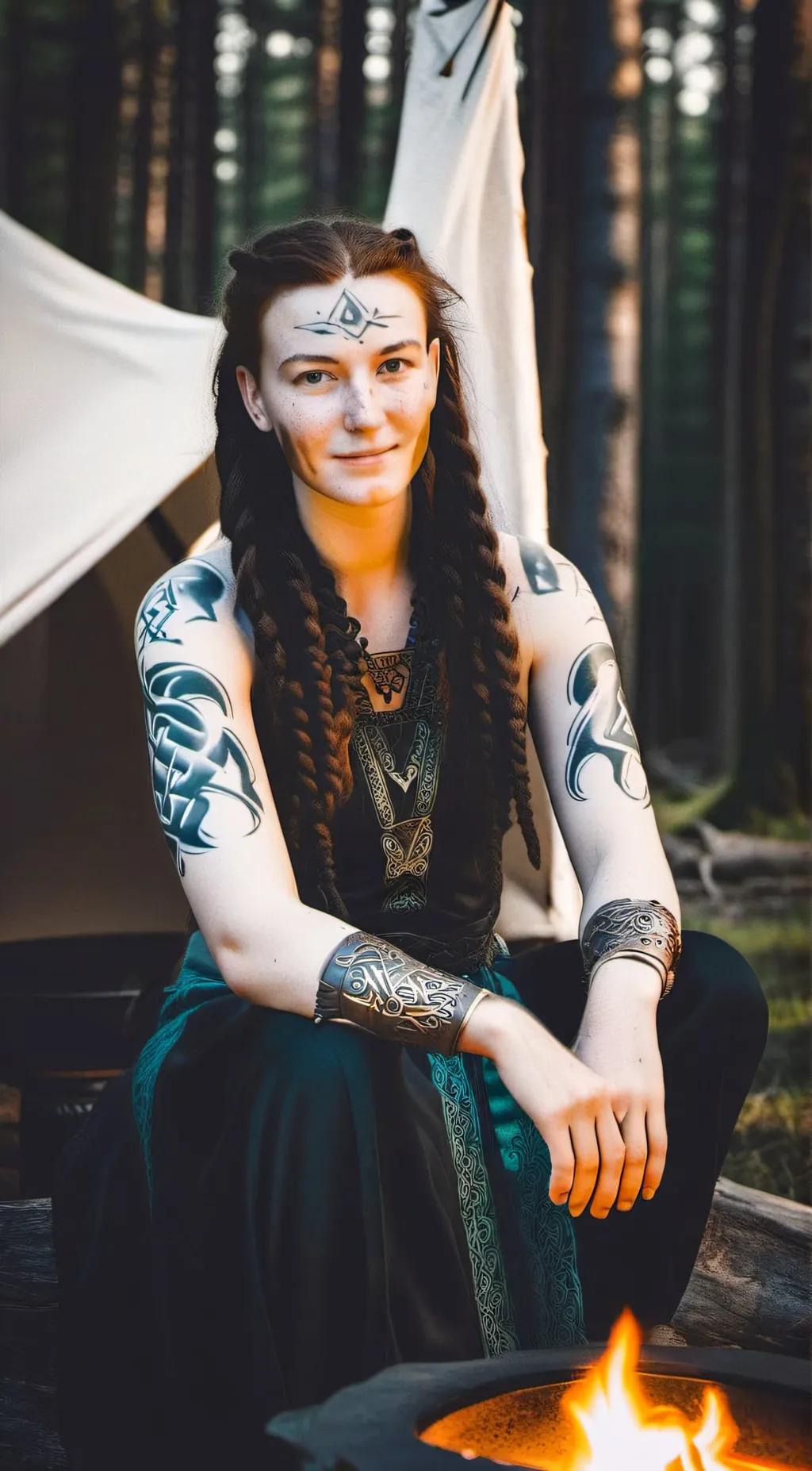 ai character: Luna background