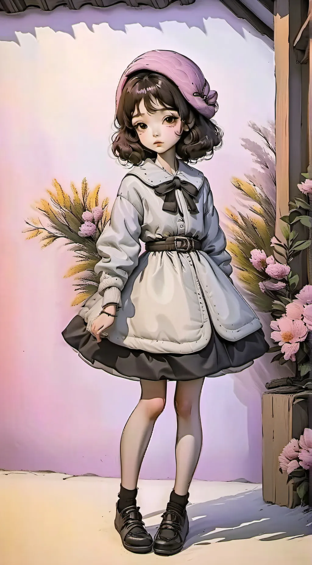ai character: Ivory background