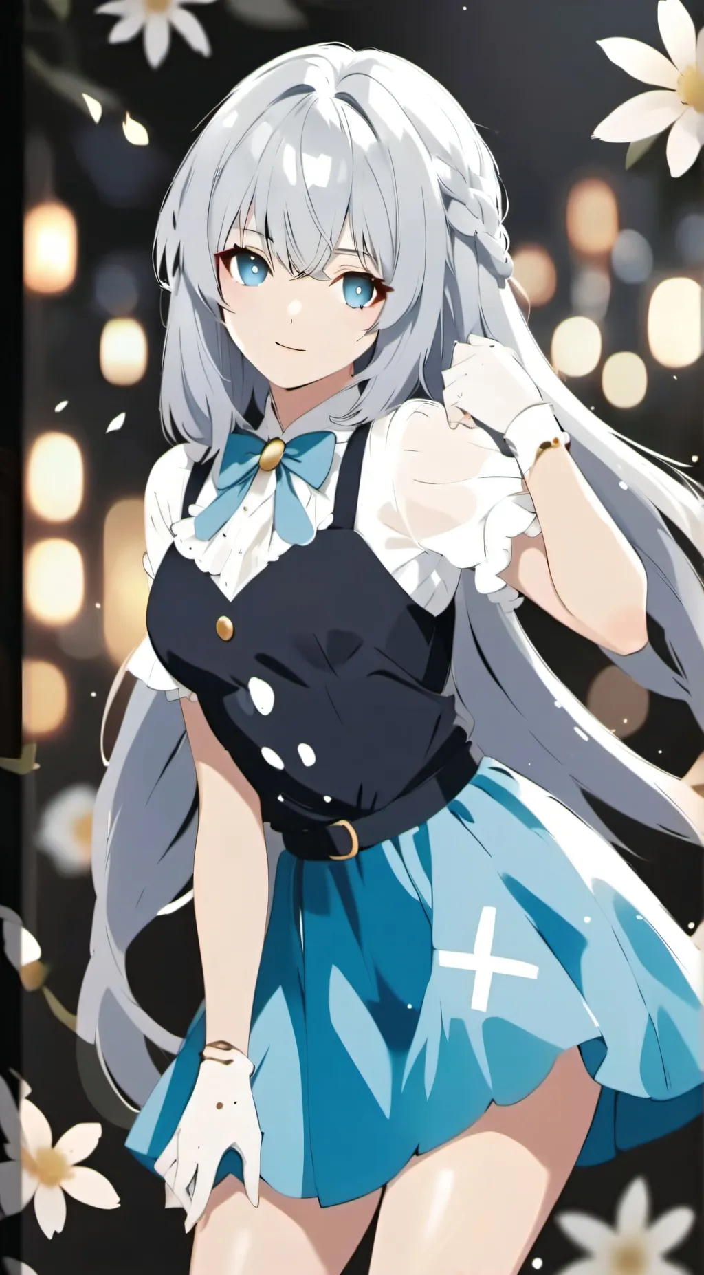 ai character: Amber background