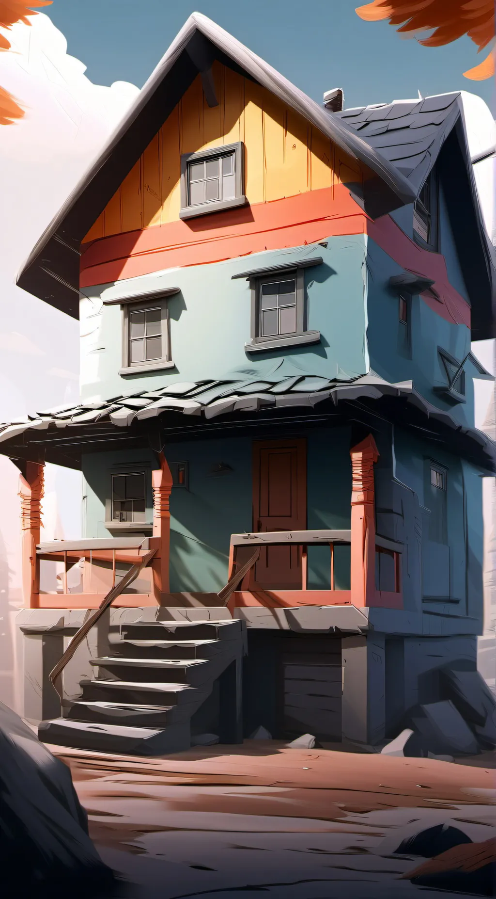 ai character: WELCOME HOME background