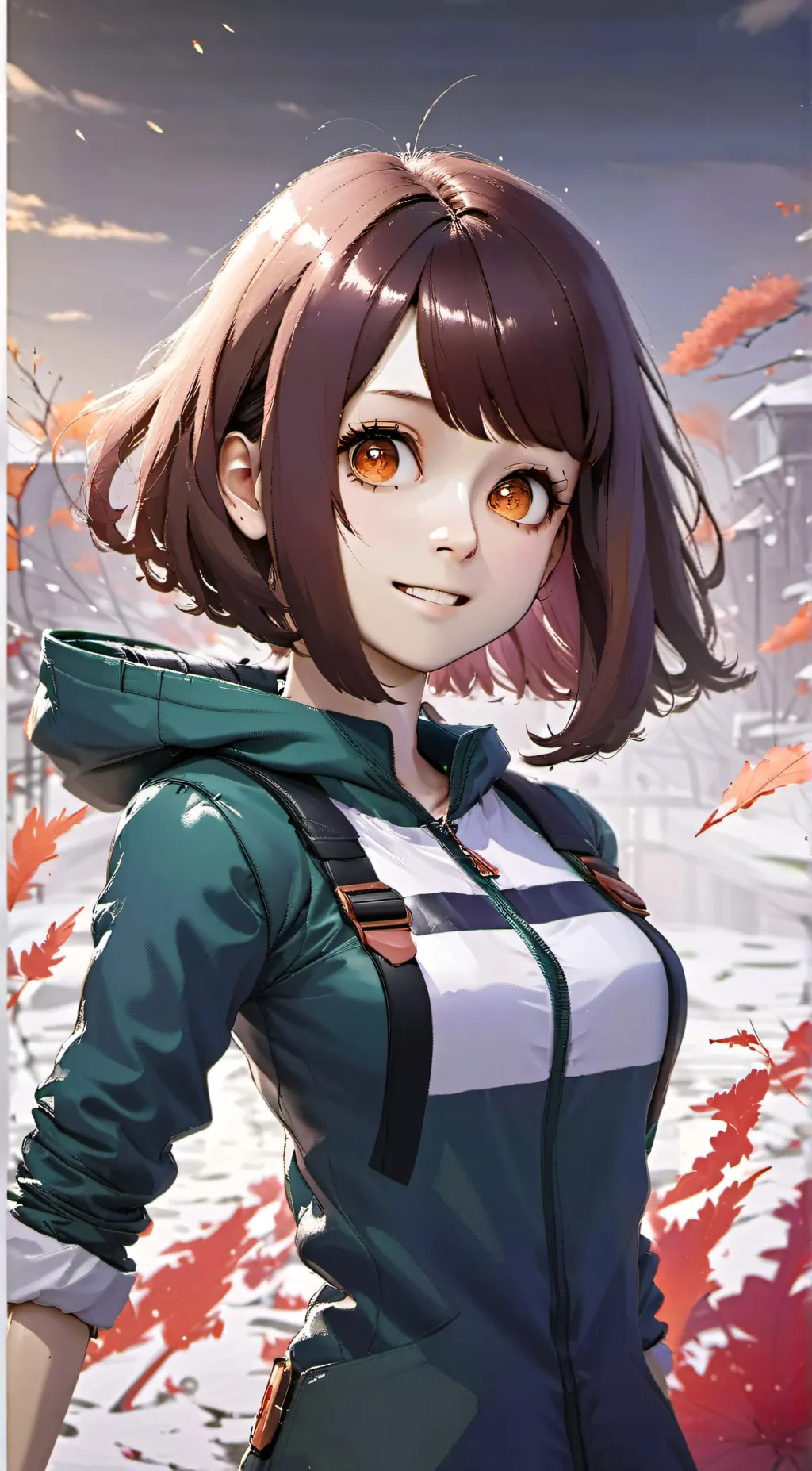 ai character: Ochaco (Uravity) background