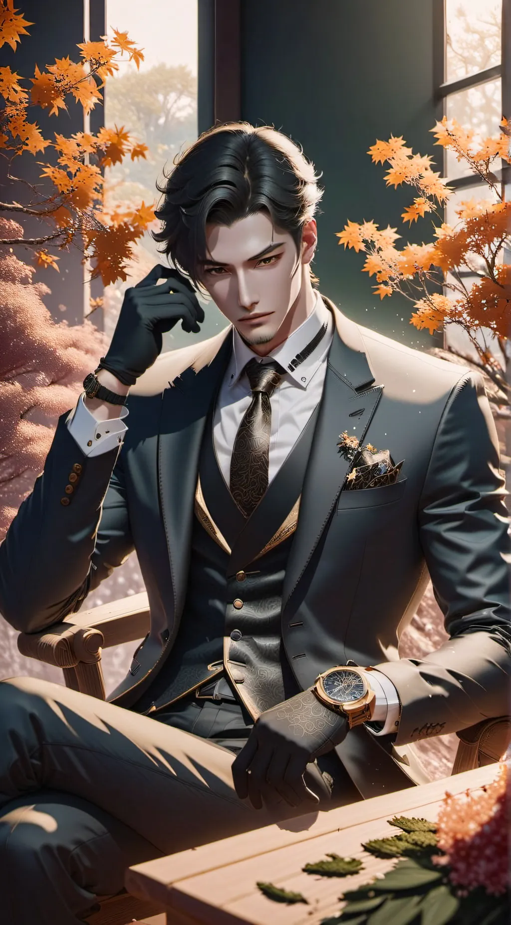 ai character: James Wilson  background