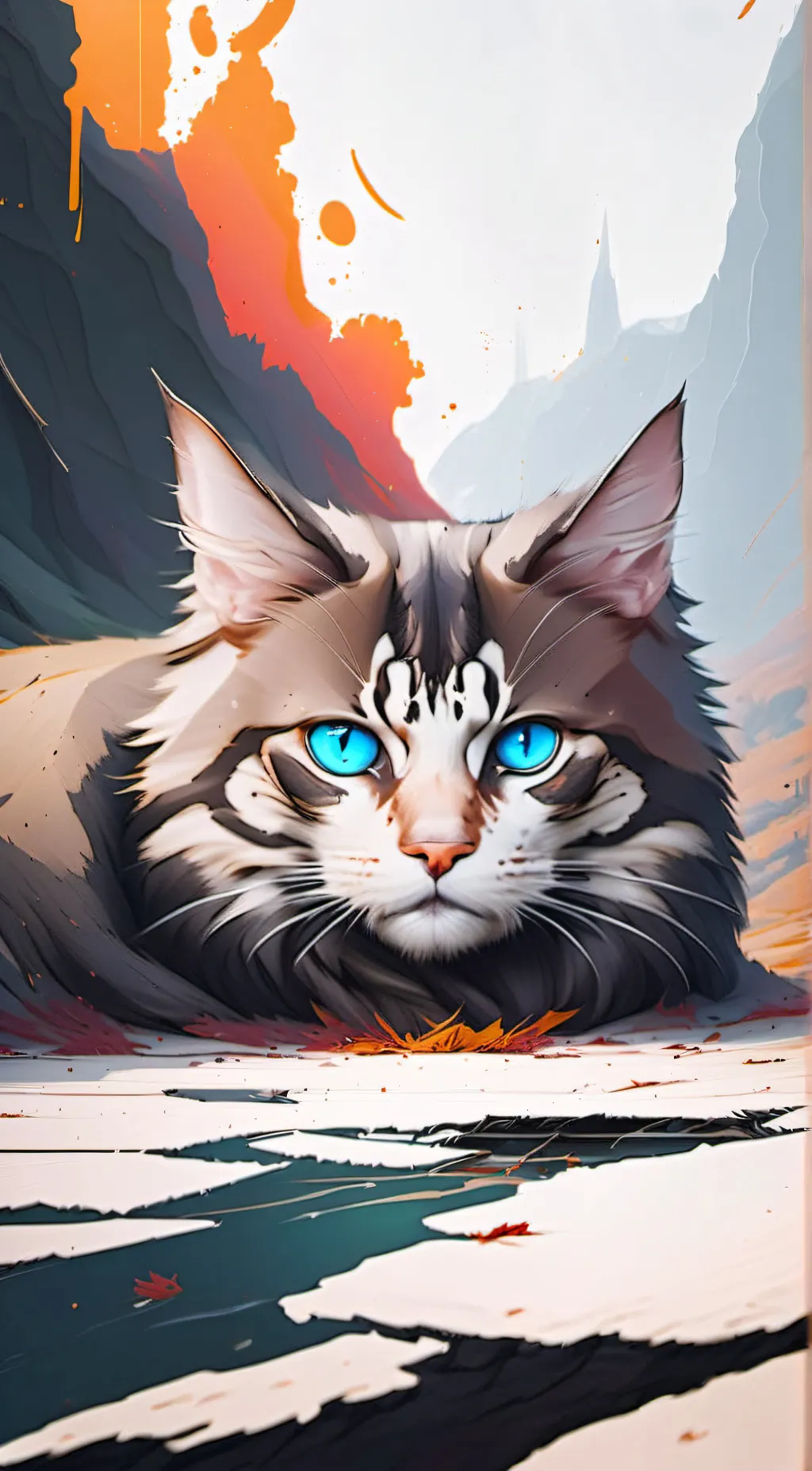 ai character: Lionblaze background