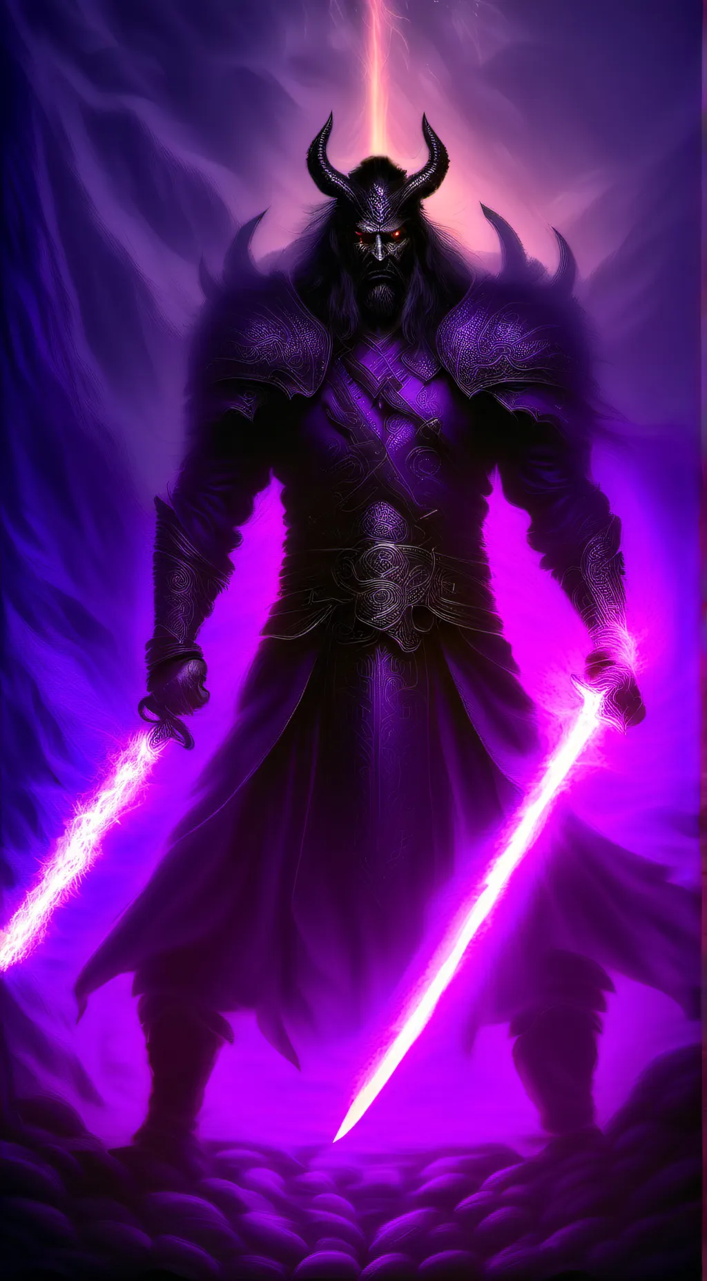 ai character: GOD OF DARKNESS  background