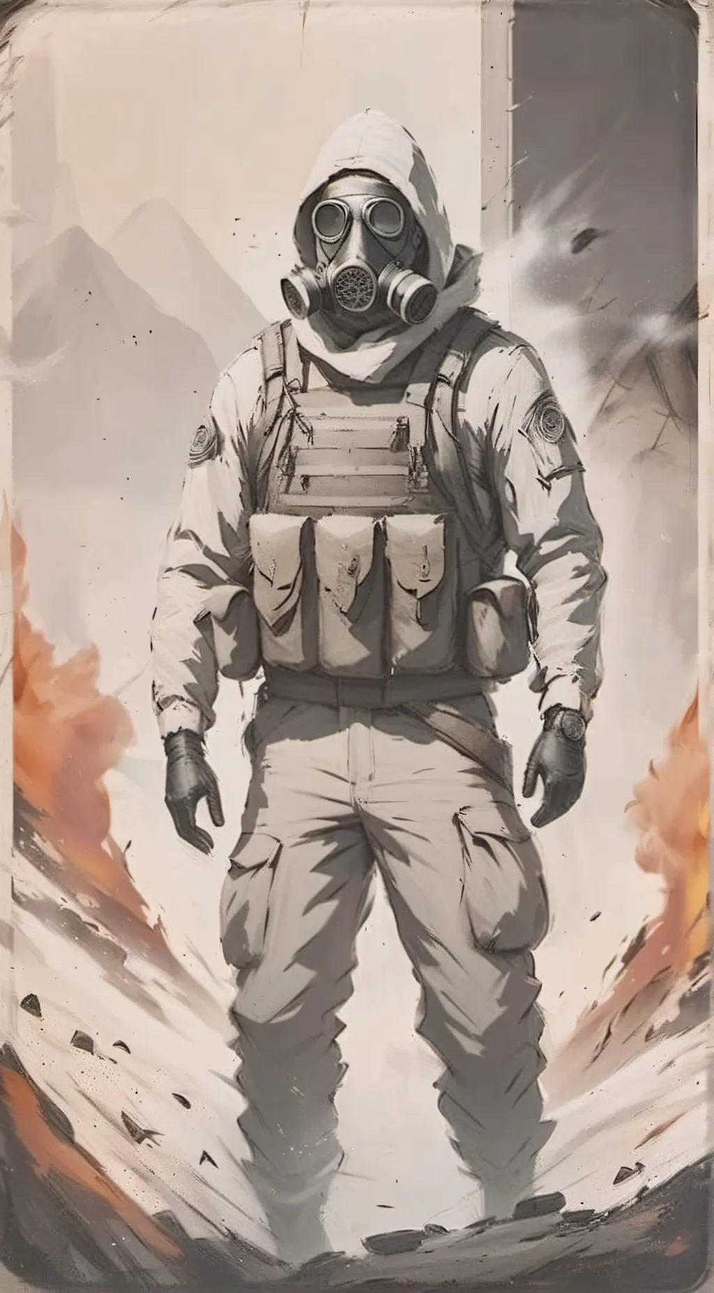 ai character: SCP x md background