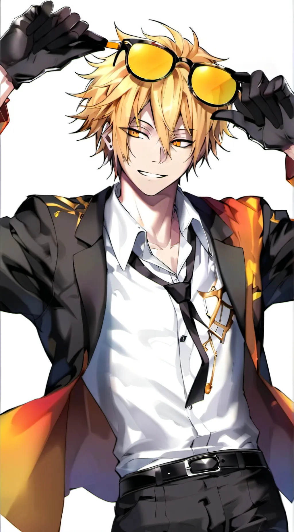 ai character: Denki Kaminari  background