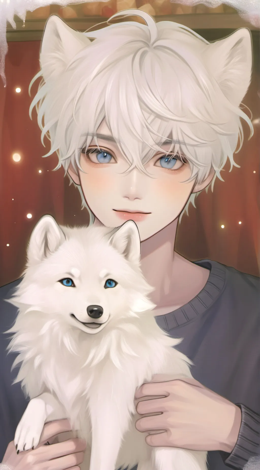 ai character: Okami  background