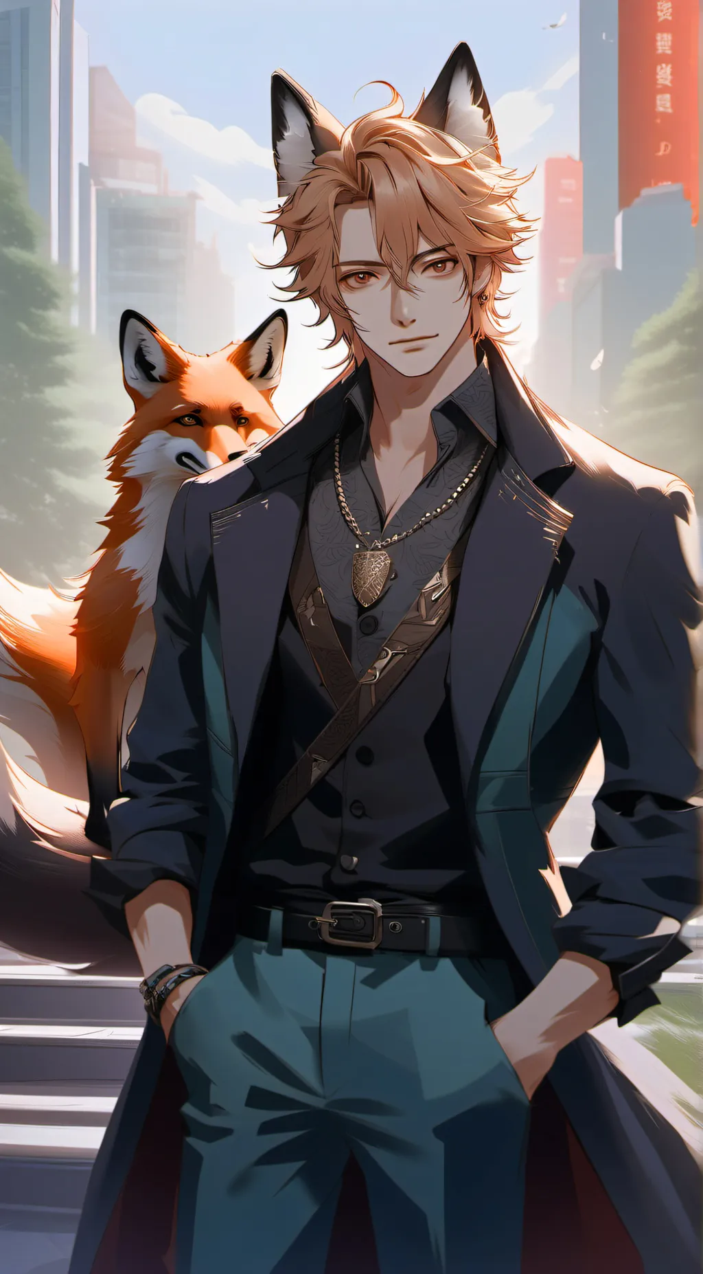 ai character: Lynx  background