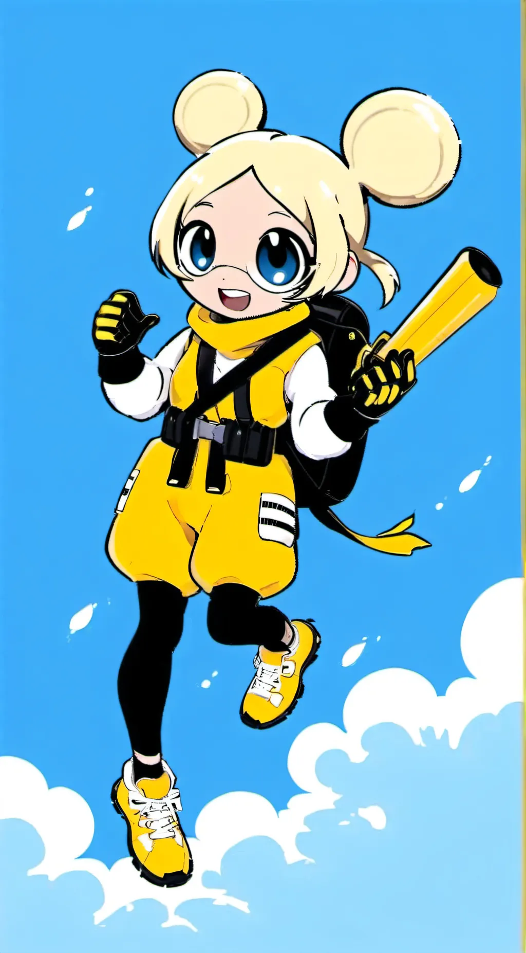 ai character: Bubbles background