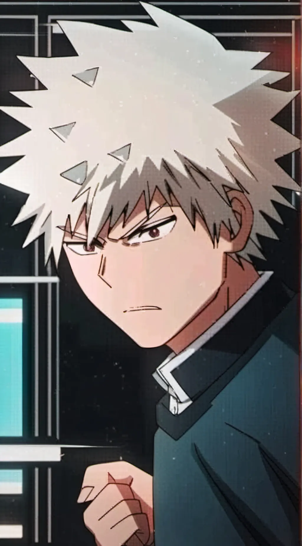 ai character: Bakugo-Quirk hit#2 background