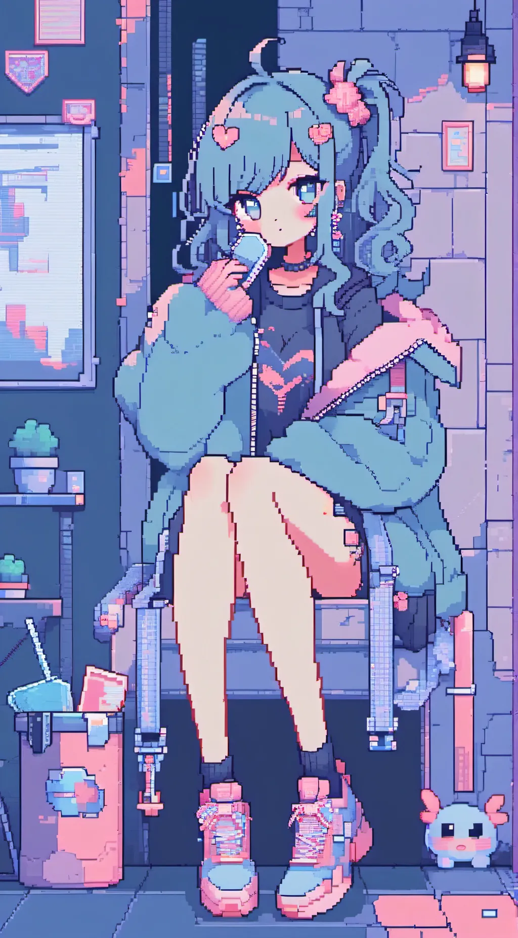 ai character: Kitty background