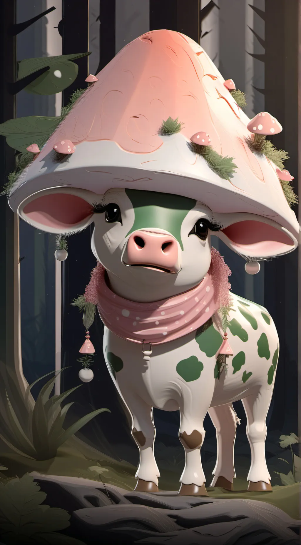 ai character: mooshroom background