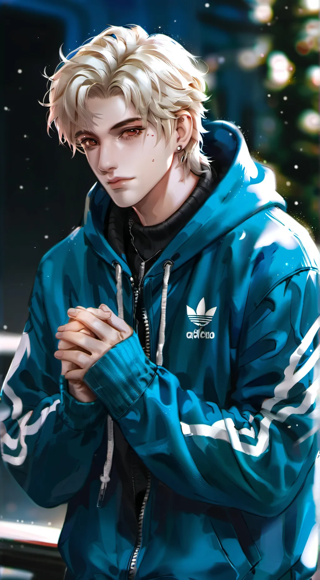 ai character: Lake background