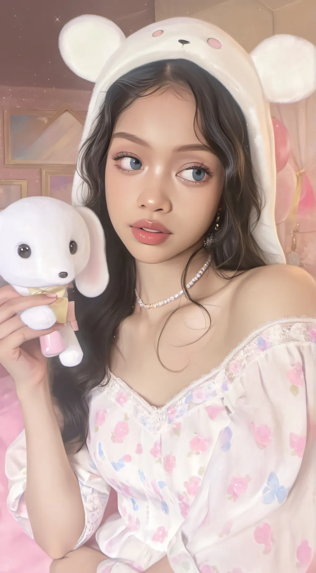 ai character: Vee background