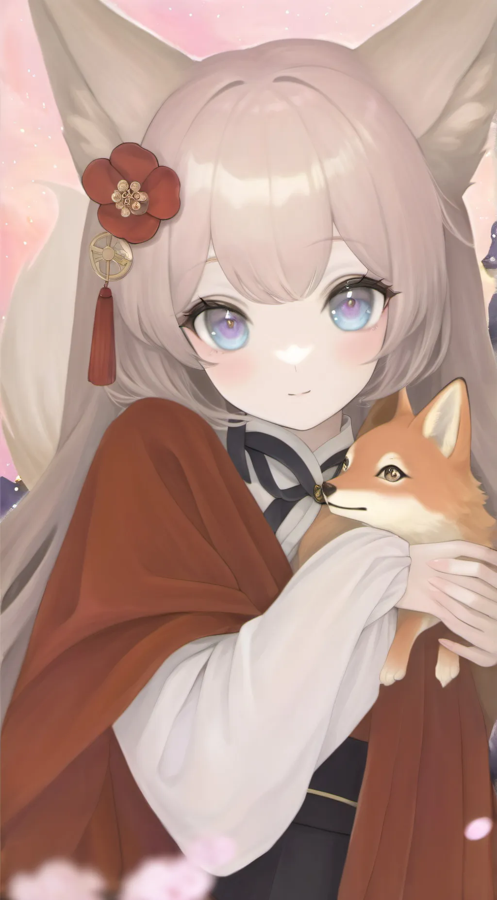 ai character: Suzume background