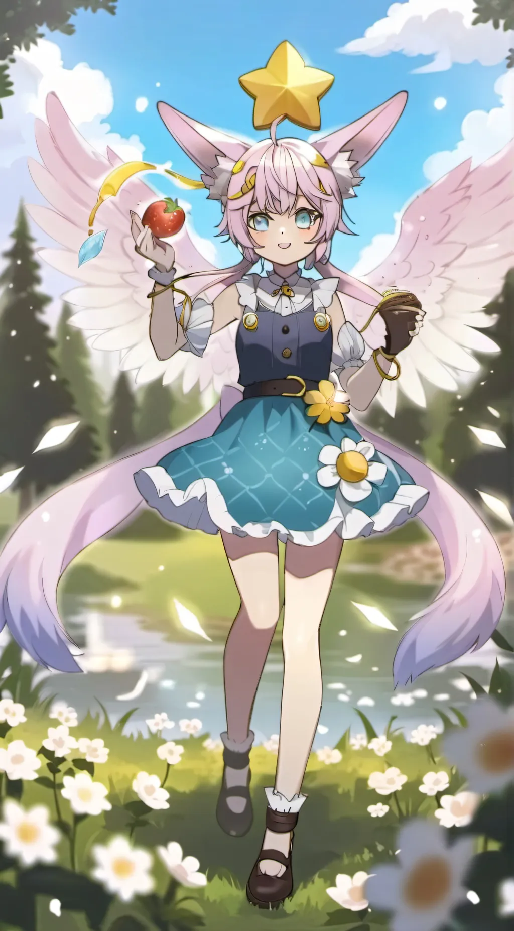 ai character: Olive background