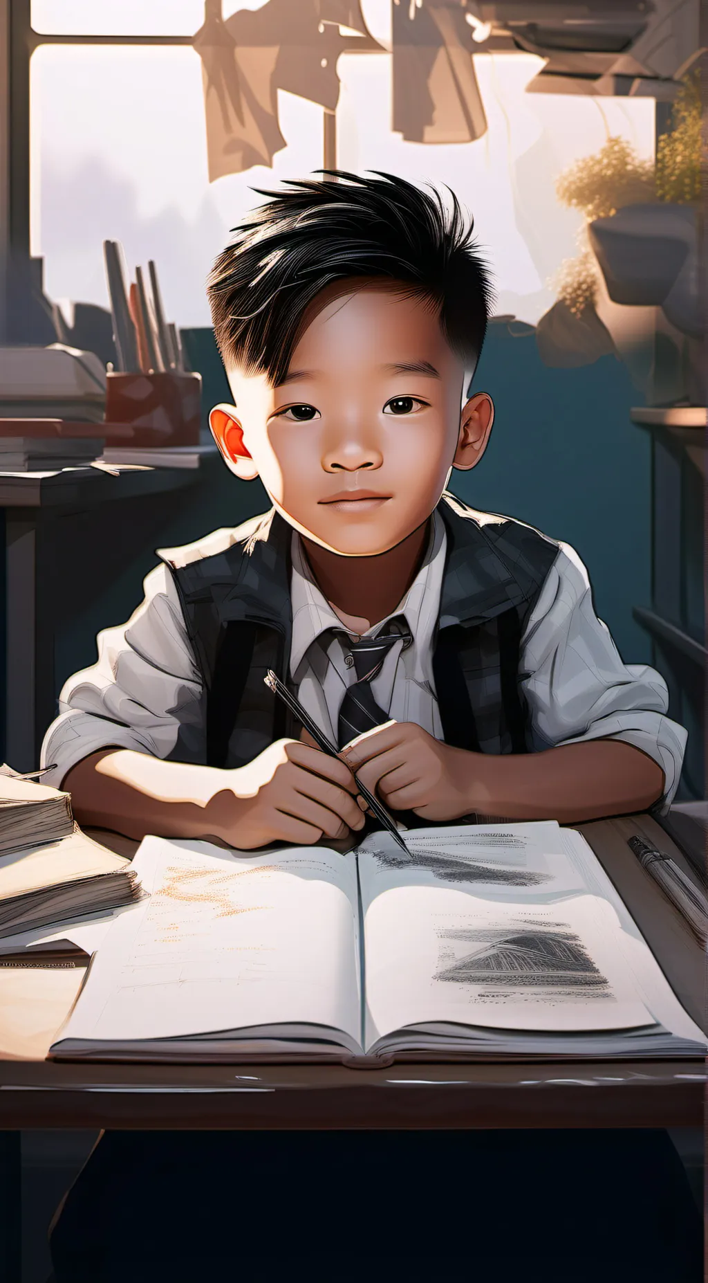 ai character: Michael  background