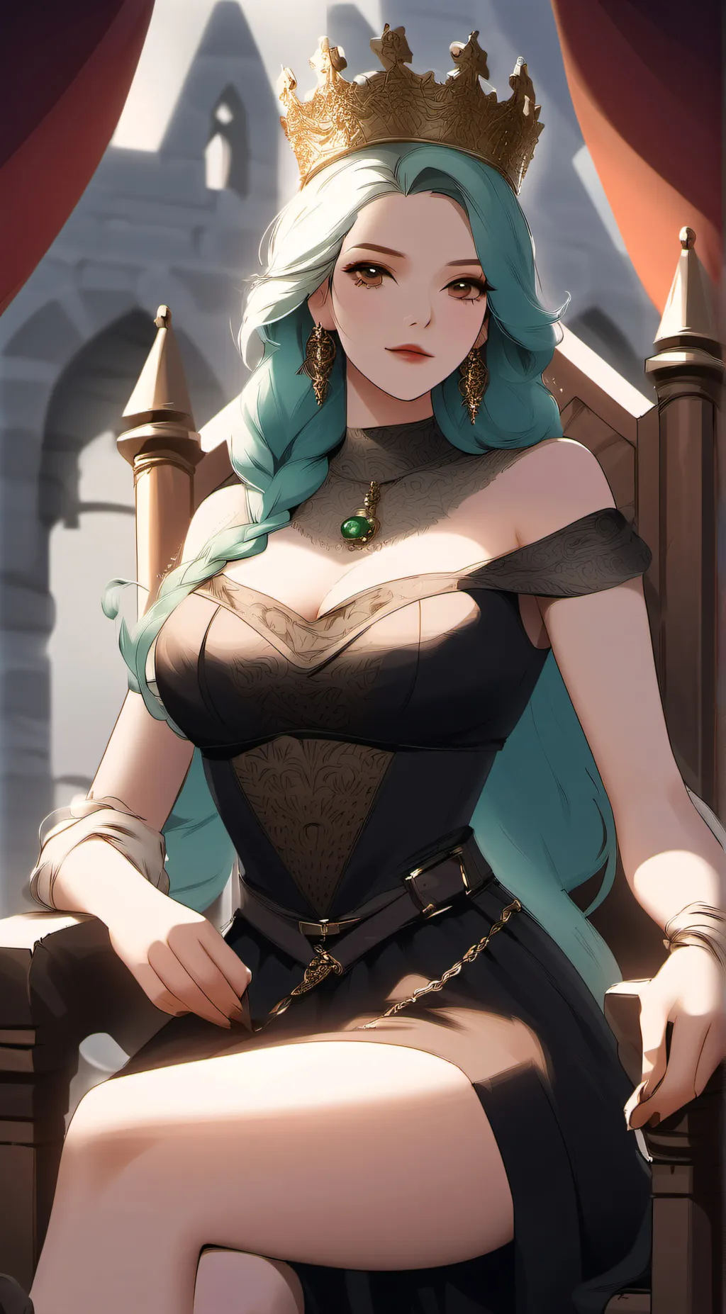 ai character: Queen Anabelle  background