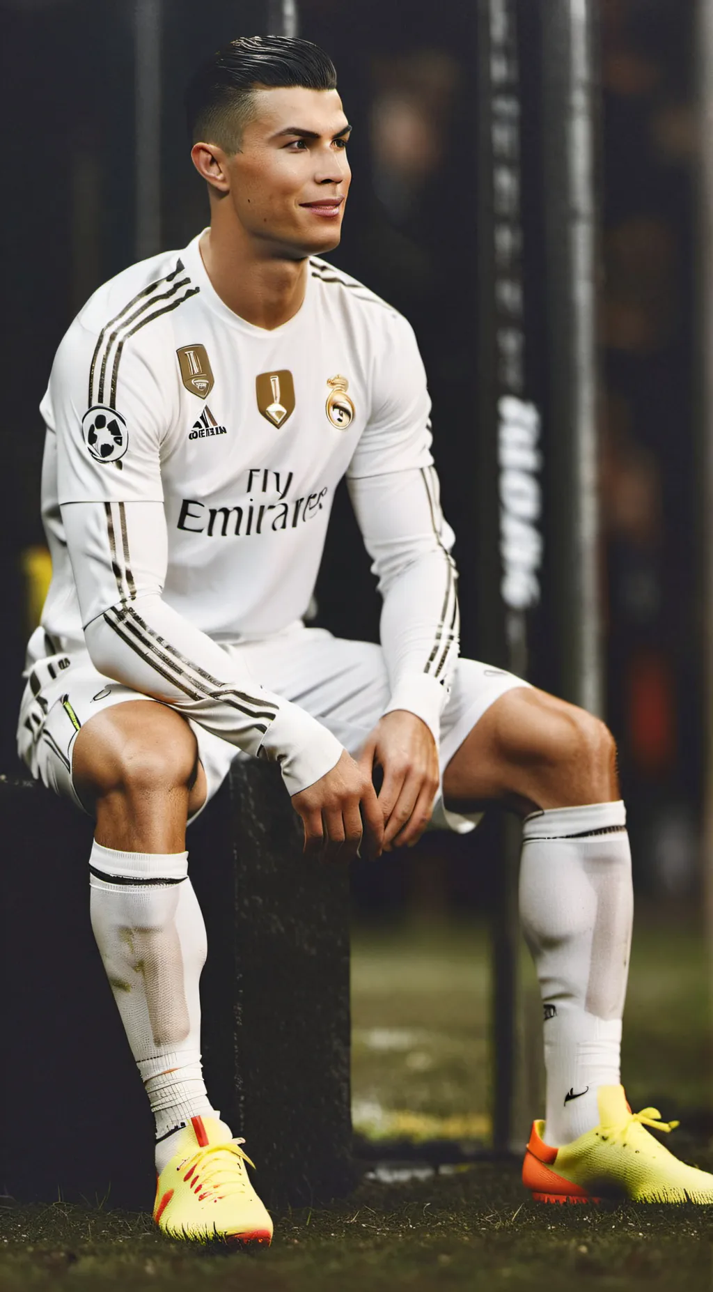 ai character: Cristiano Ronaldo  background