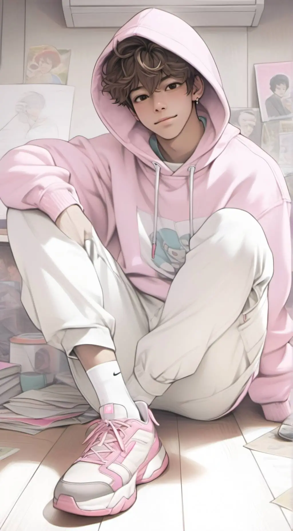 ai character: 𖣘Oliver𖣘 background