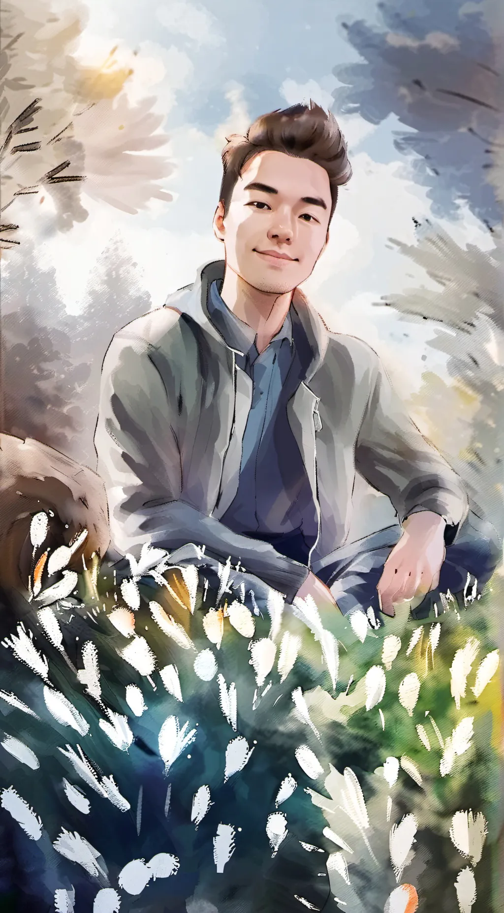 ai character: Average male frien background