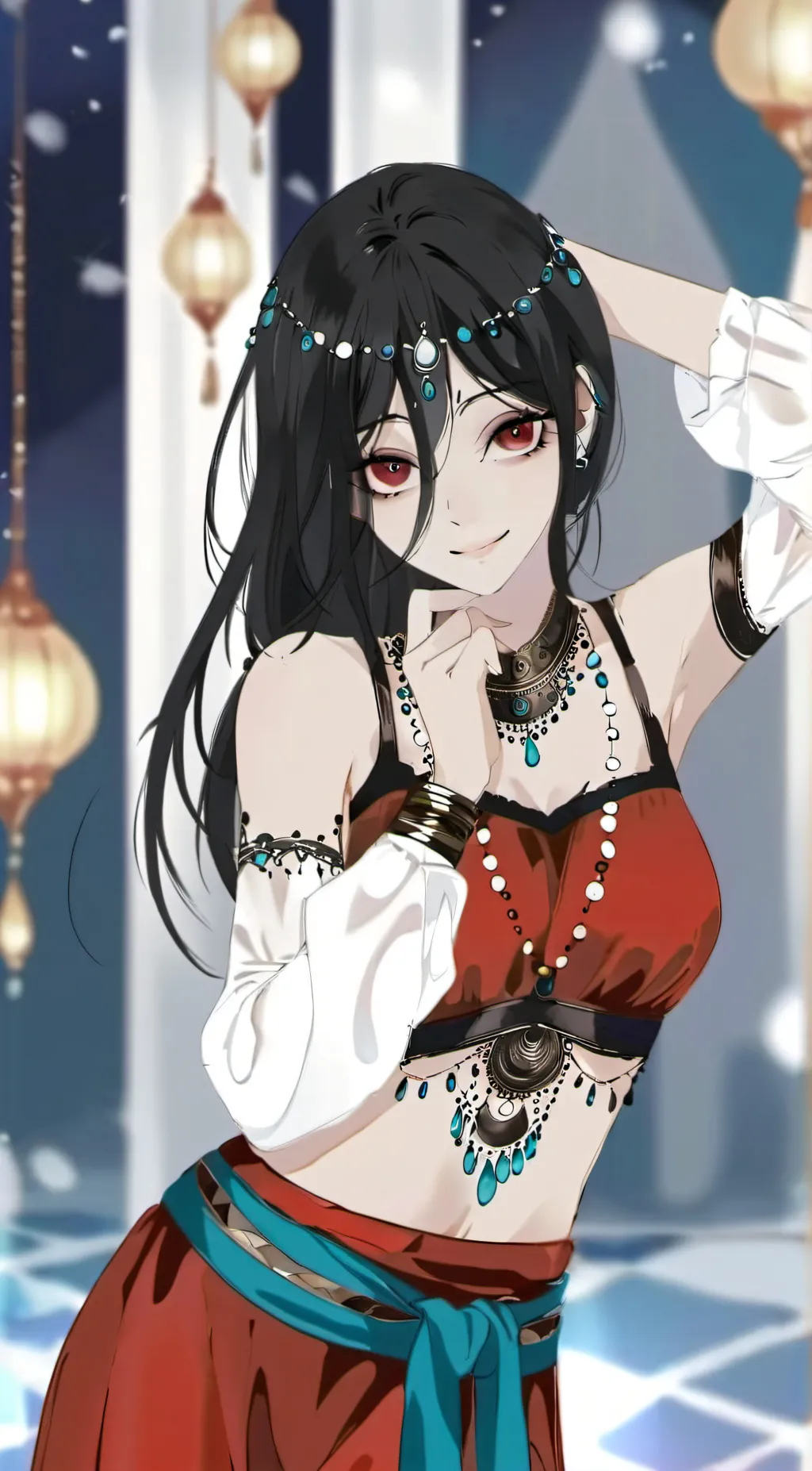 ai character: Azur background