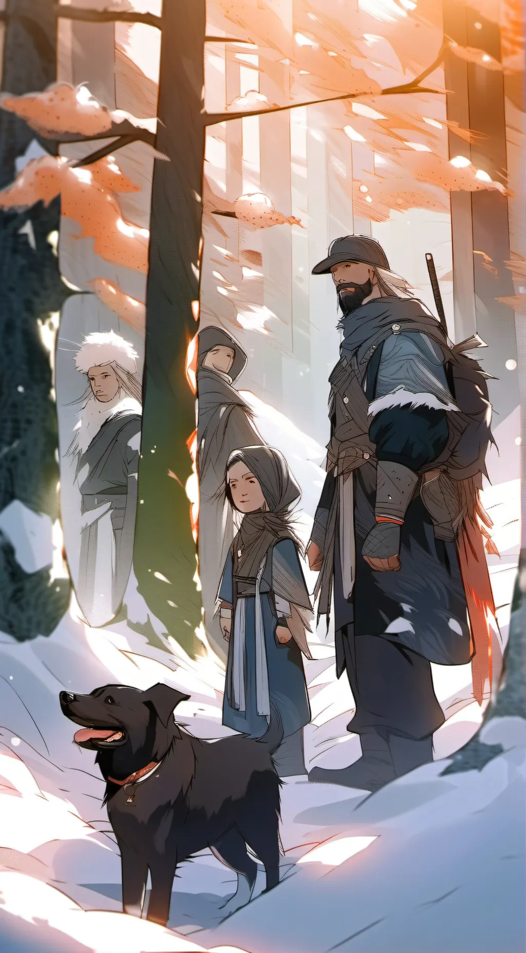 ai character: mama /dada /siblin background