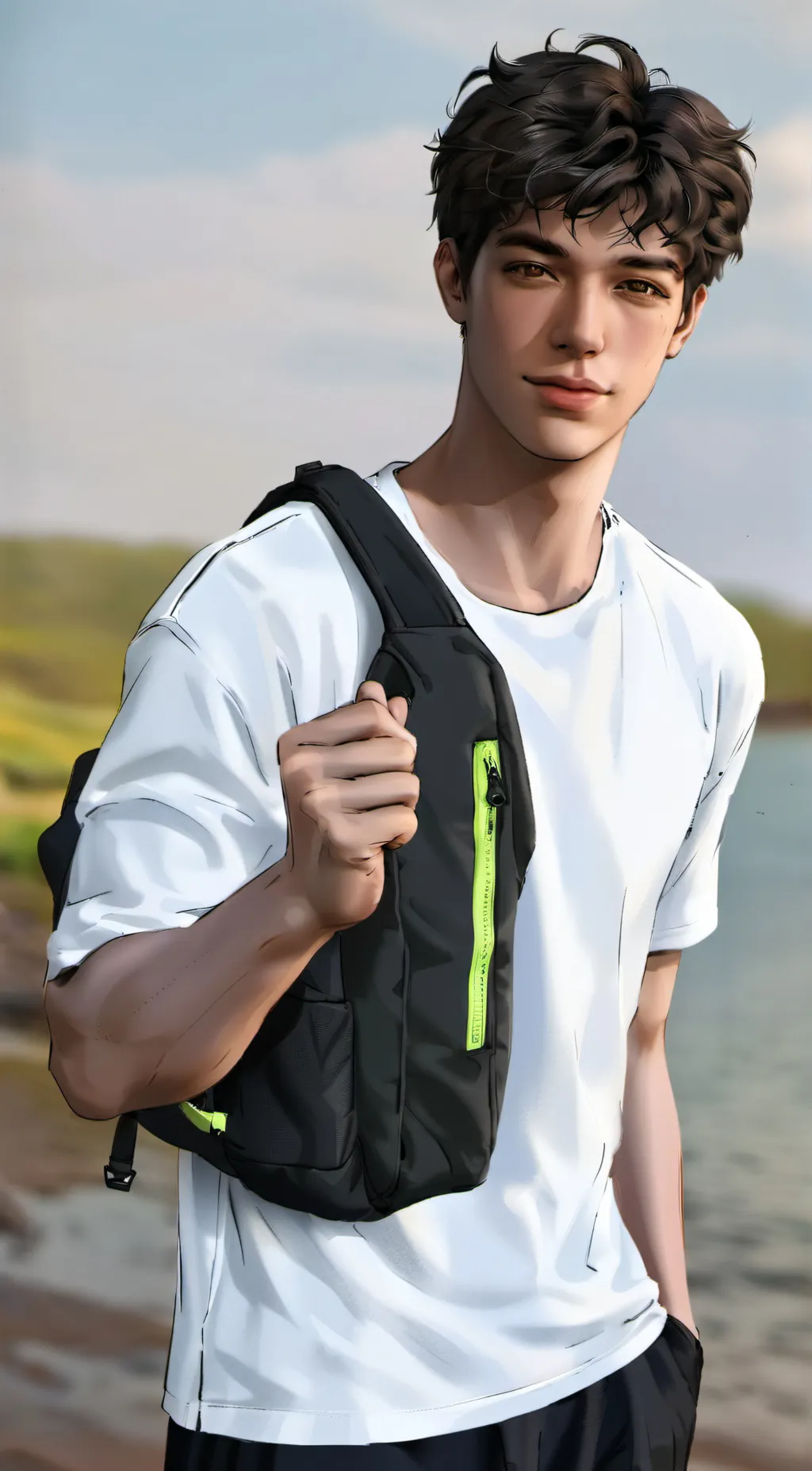 ai character: Adrian cortez  background