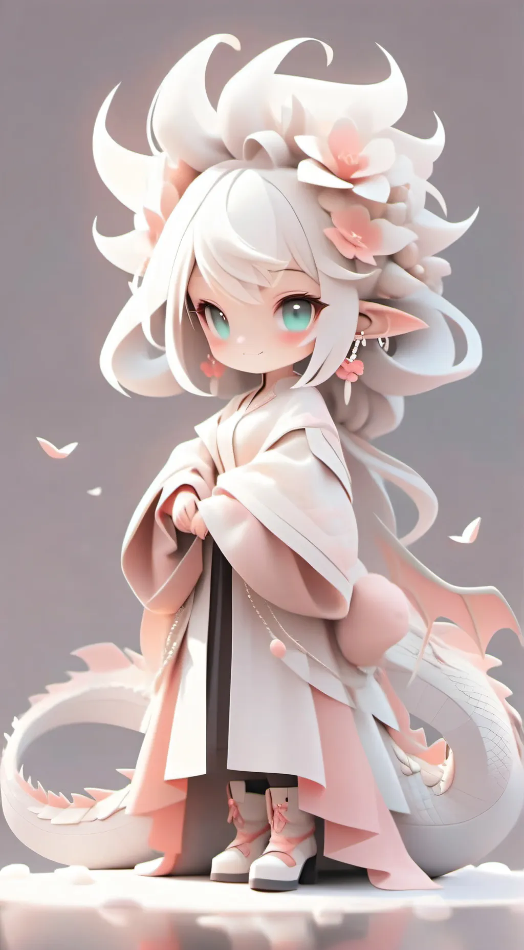 ai character: winter background