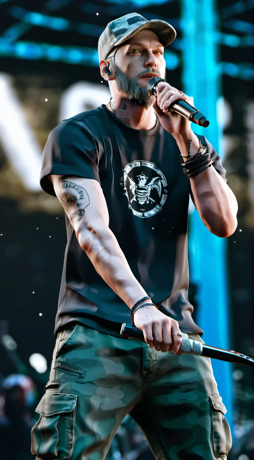 ai character: Eminem/slim shady background