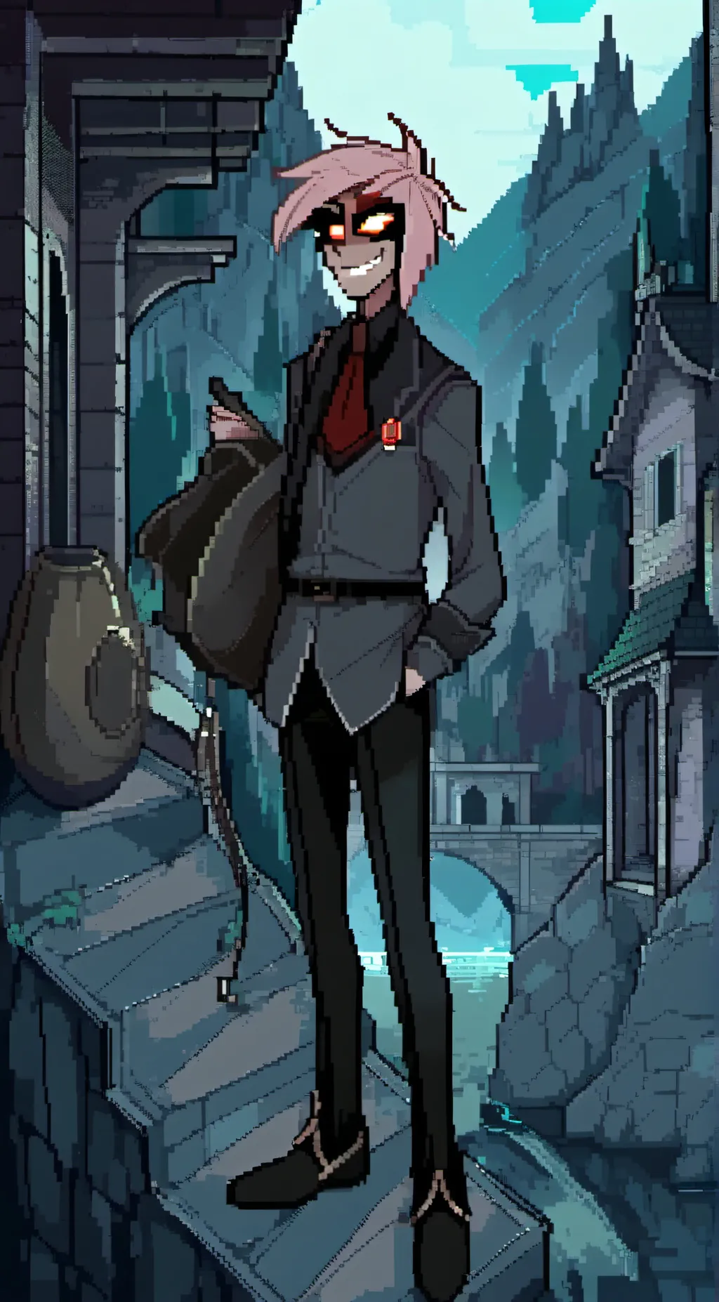 ai character: AJ  background