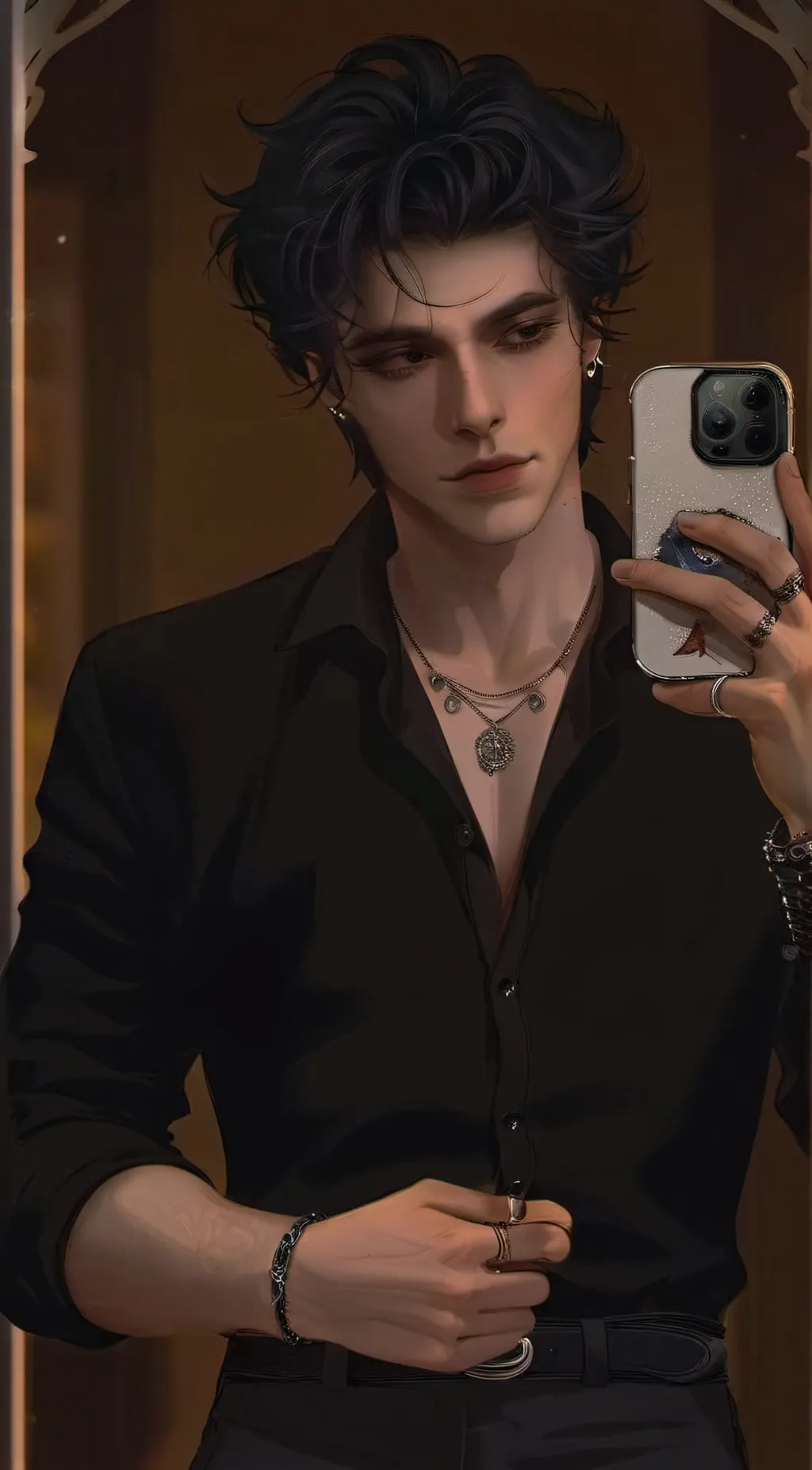 ai character: Aiden  background