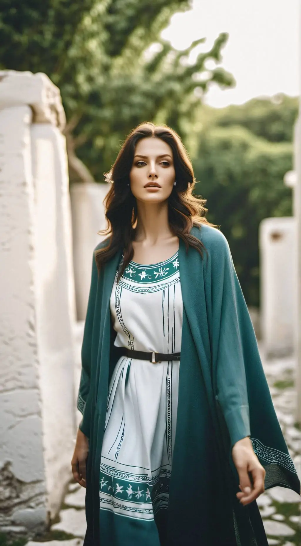 ai character: Greek Women background