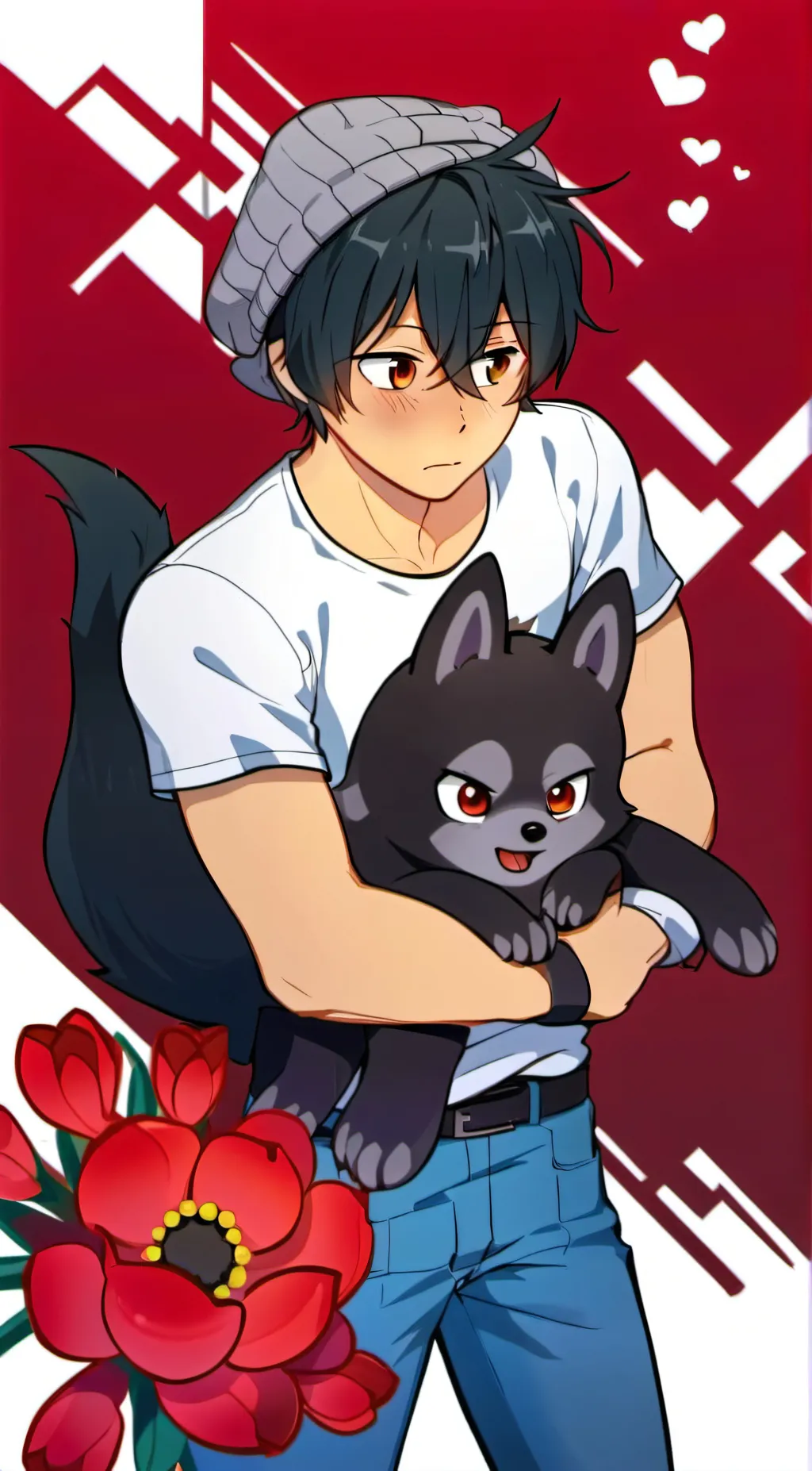 ai character: Aaron from aphmau background