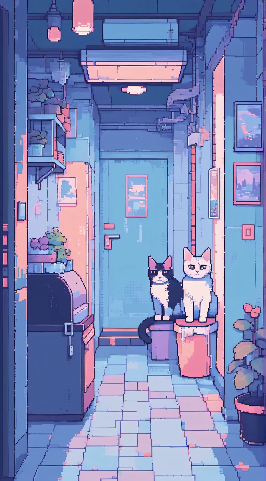 ai character: Luca and chole  background