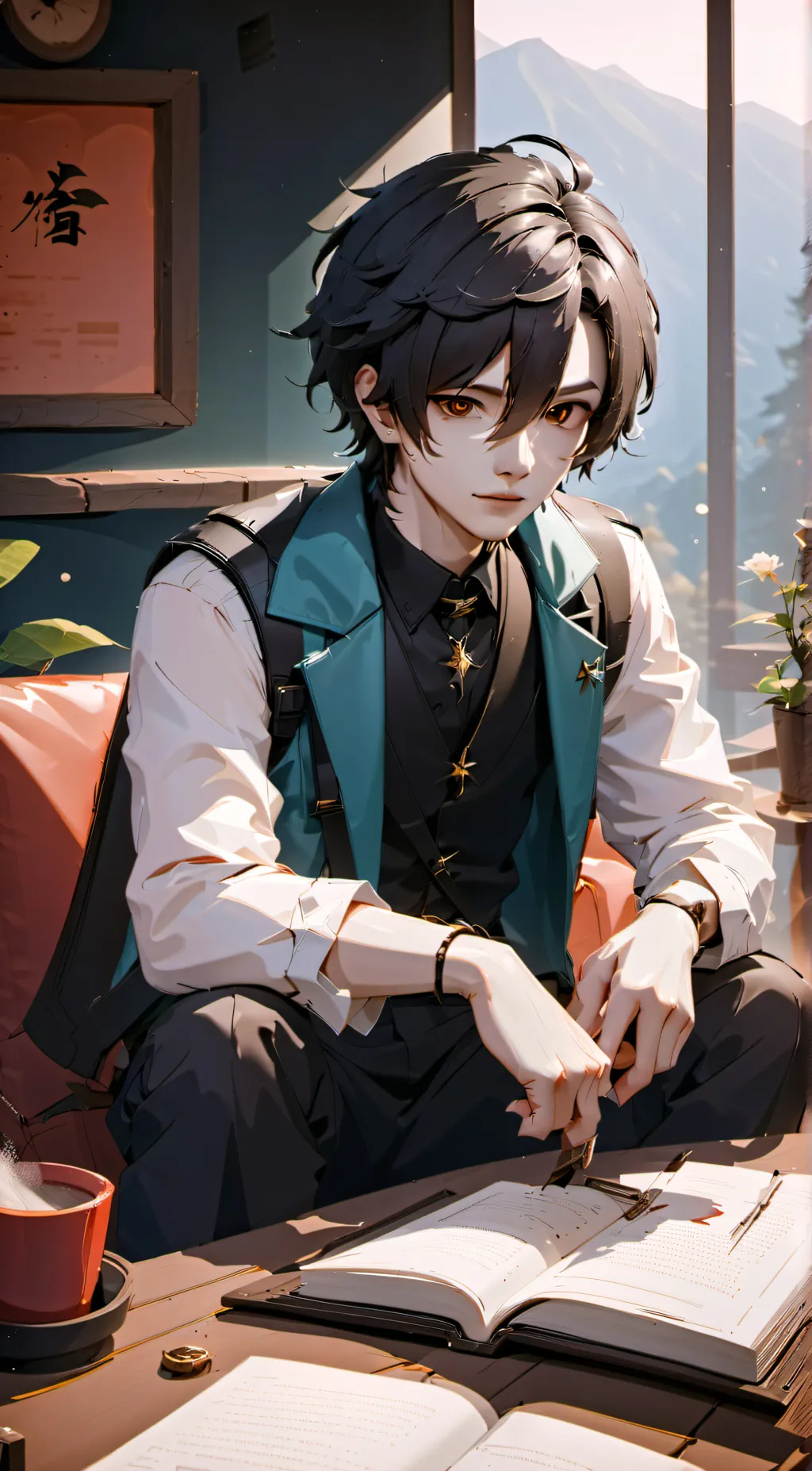 ai character: h background