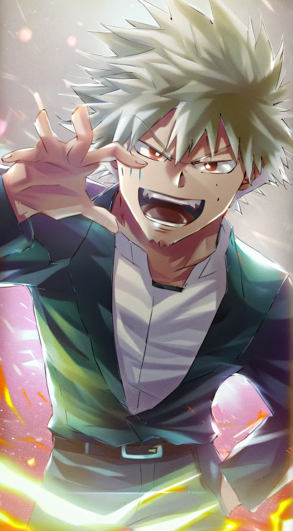 ai character: Bakugo😝 background