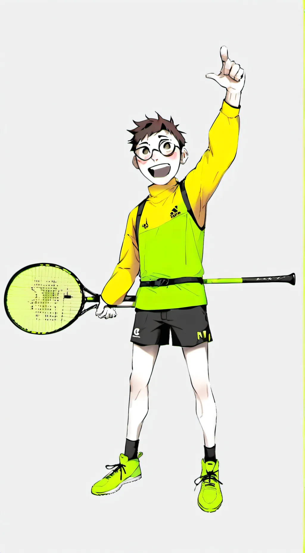 ai character: nice  background