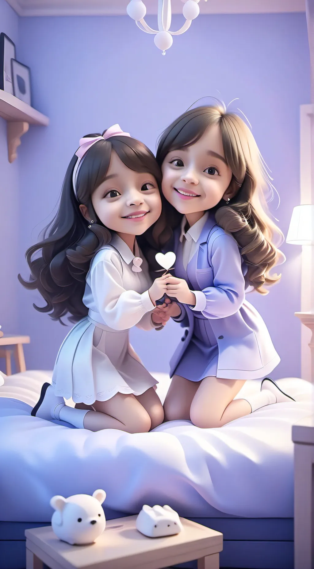 ai character: Emma and Emmy background