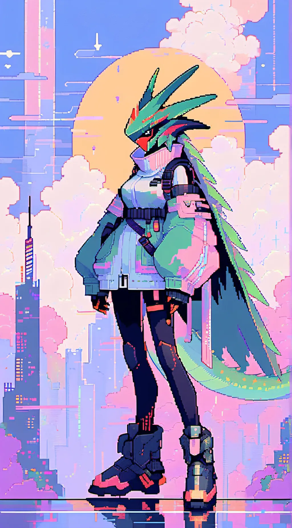 ai character: gigan (female) background