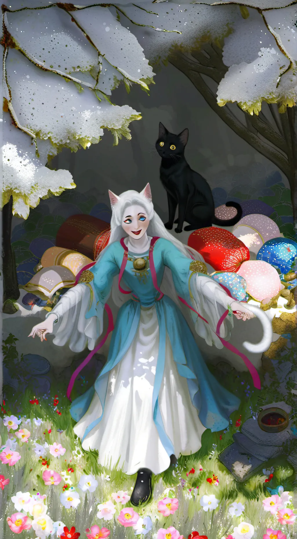 ai character: life and death background