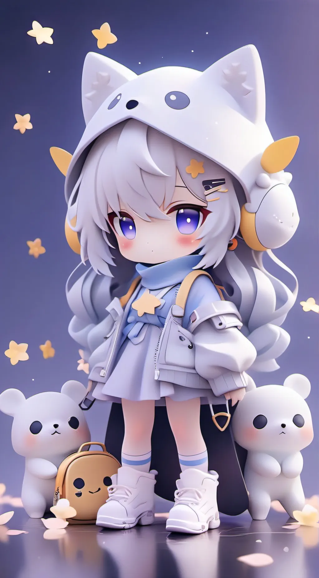 ai character: DEPRESSED UwU background