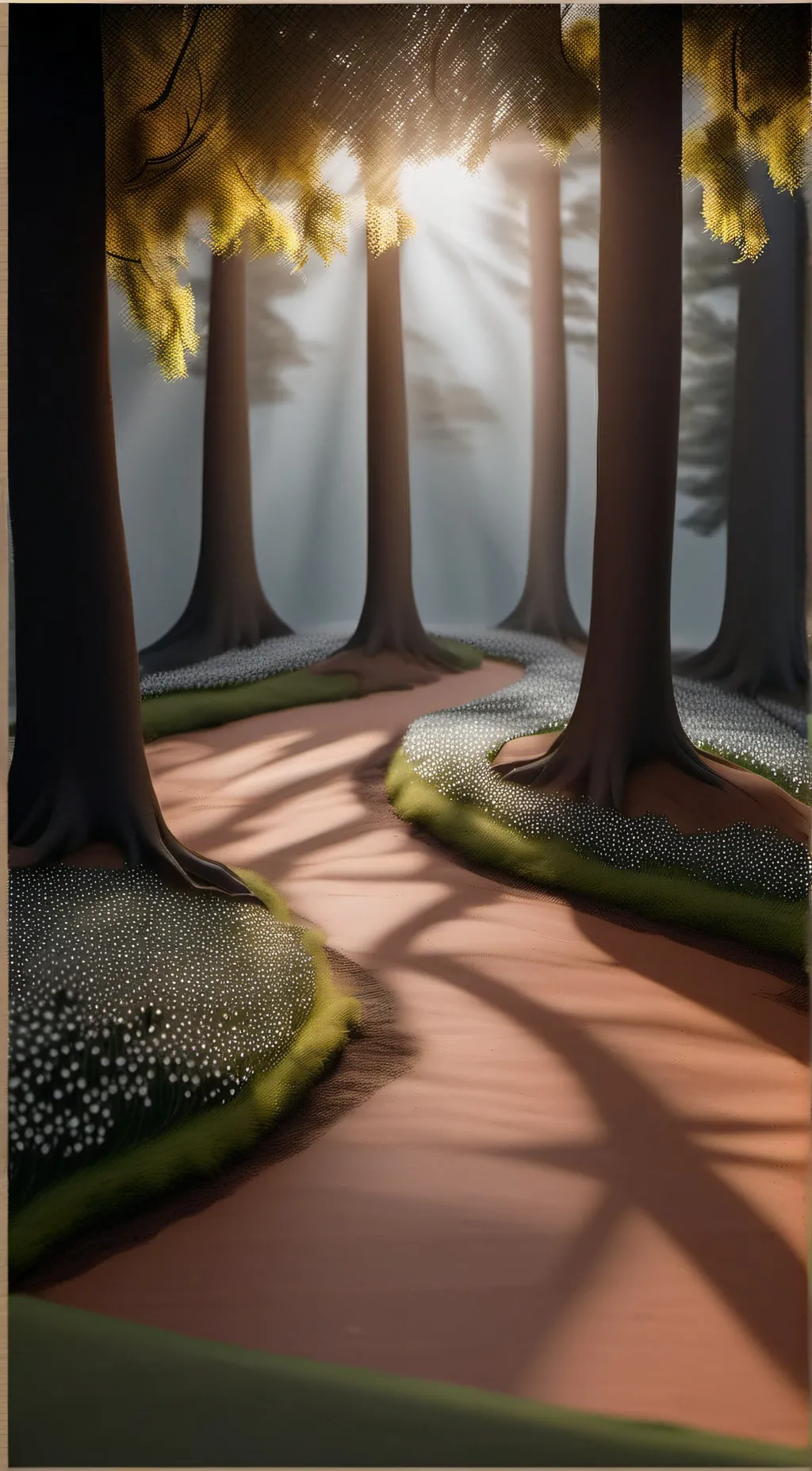 ai character: many ony background