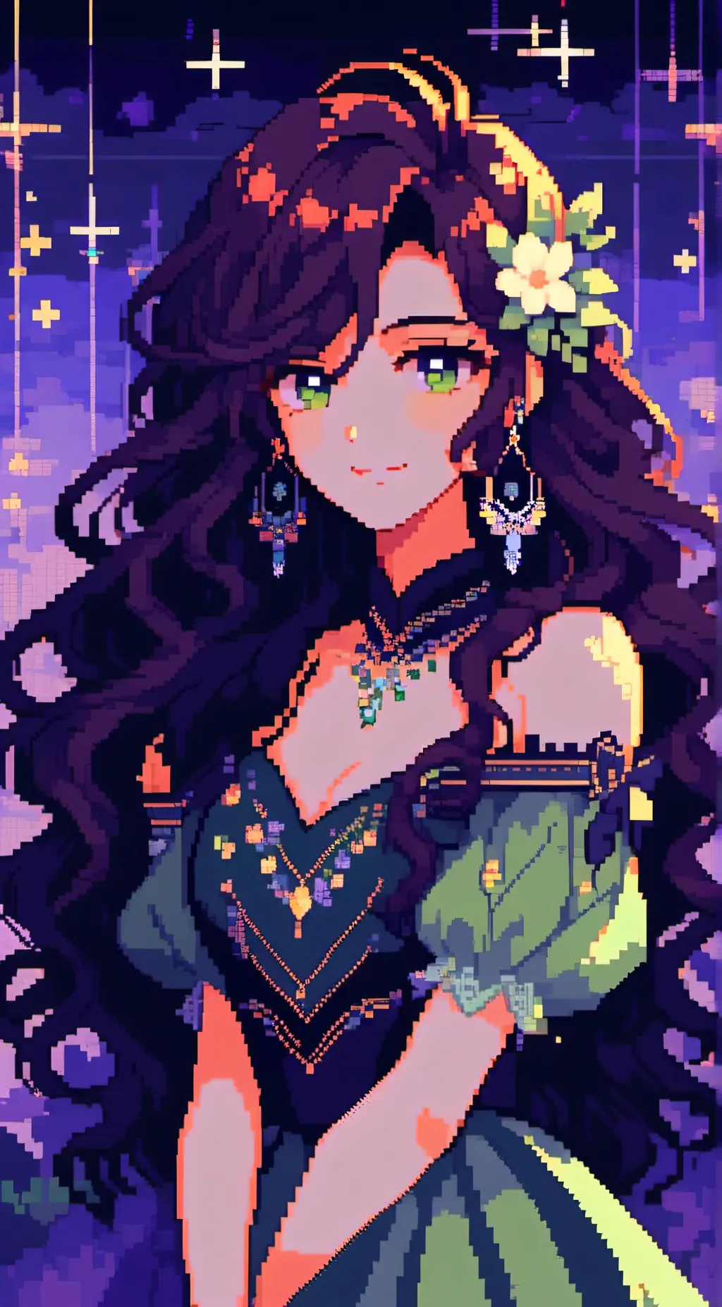 ai character: luna background