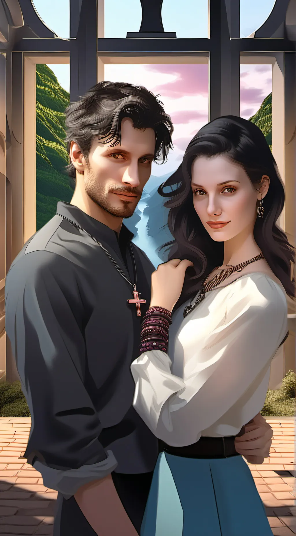 ai character: james and Jennifer background