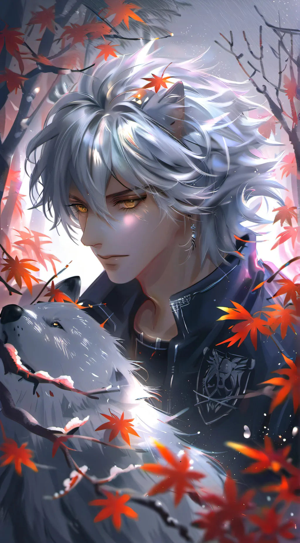 ai character: 🐺🩸Drake🩸🐺 background