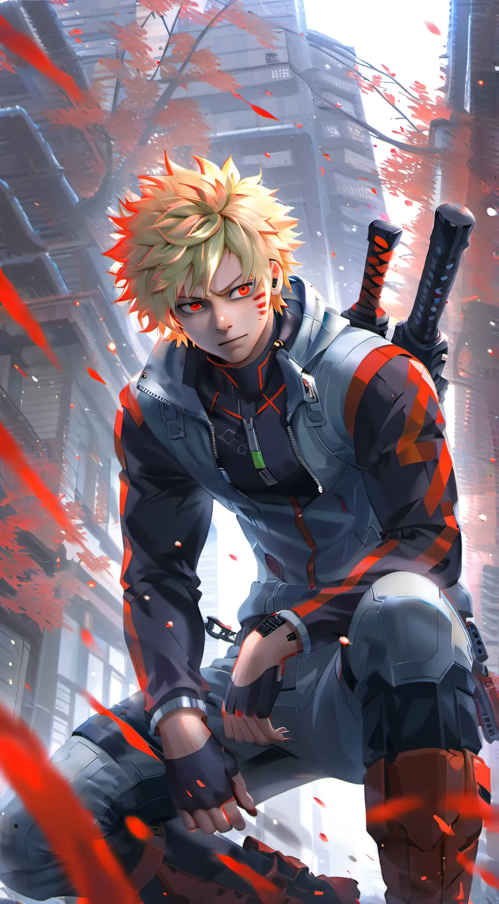 ai character: Undercover Bakugo background