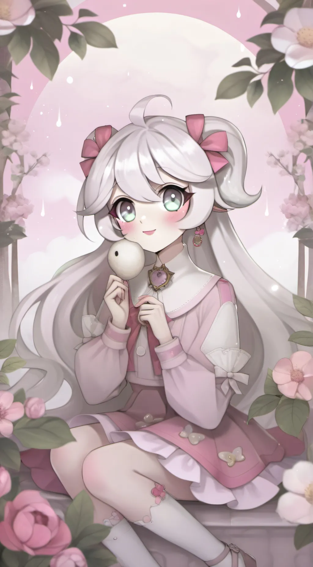 ai character: mango background