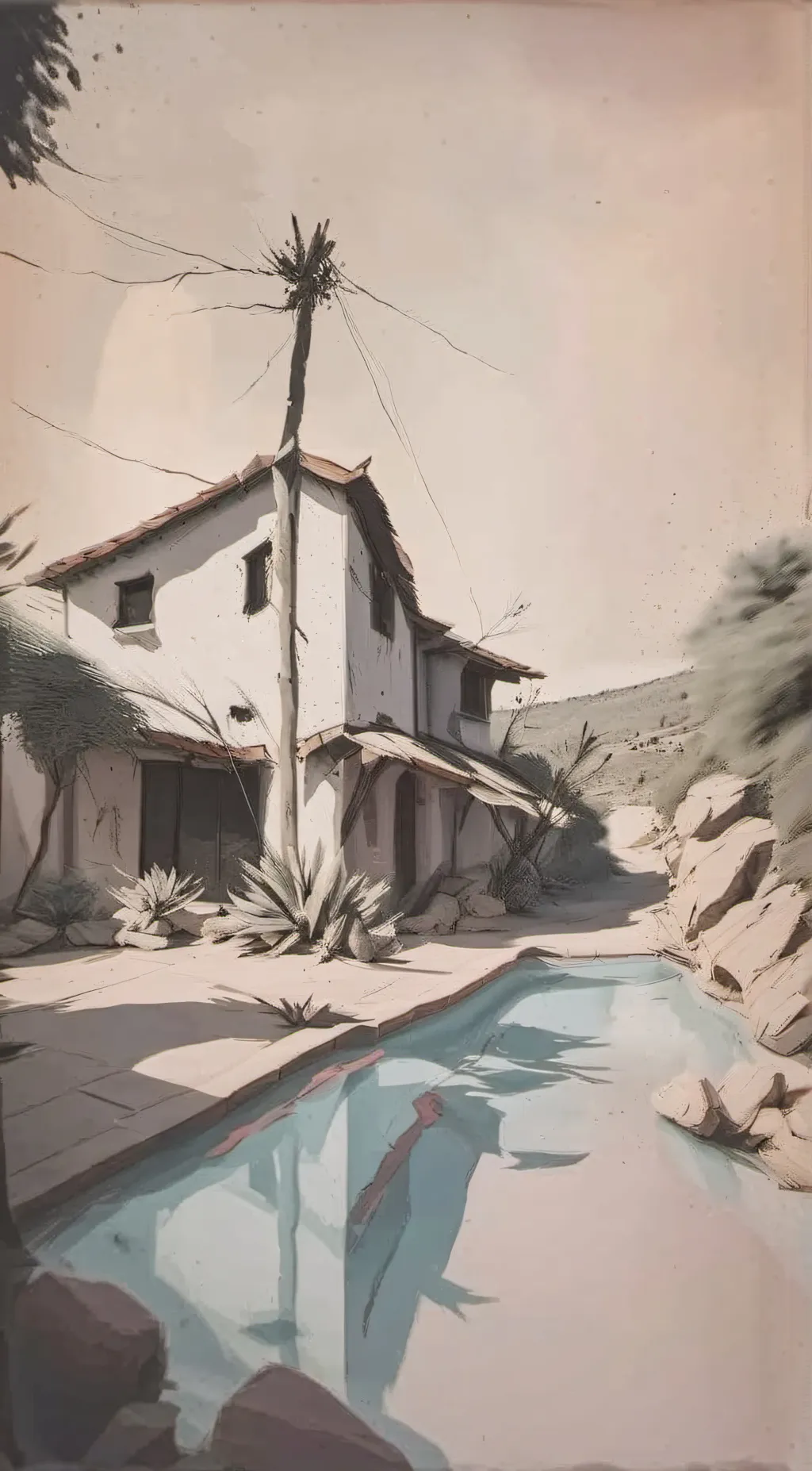 ai character: tadc in pool  background