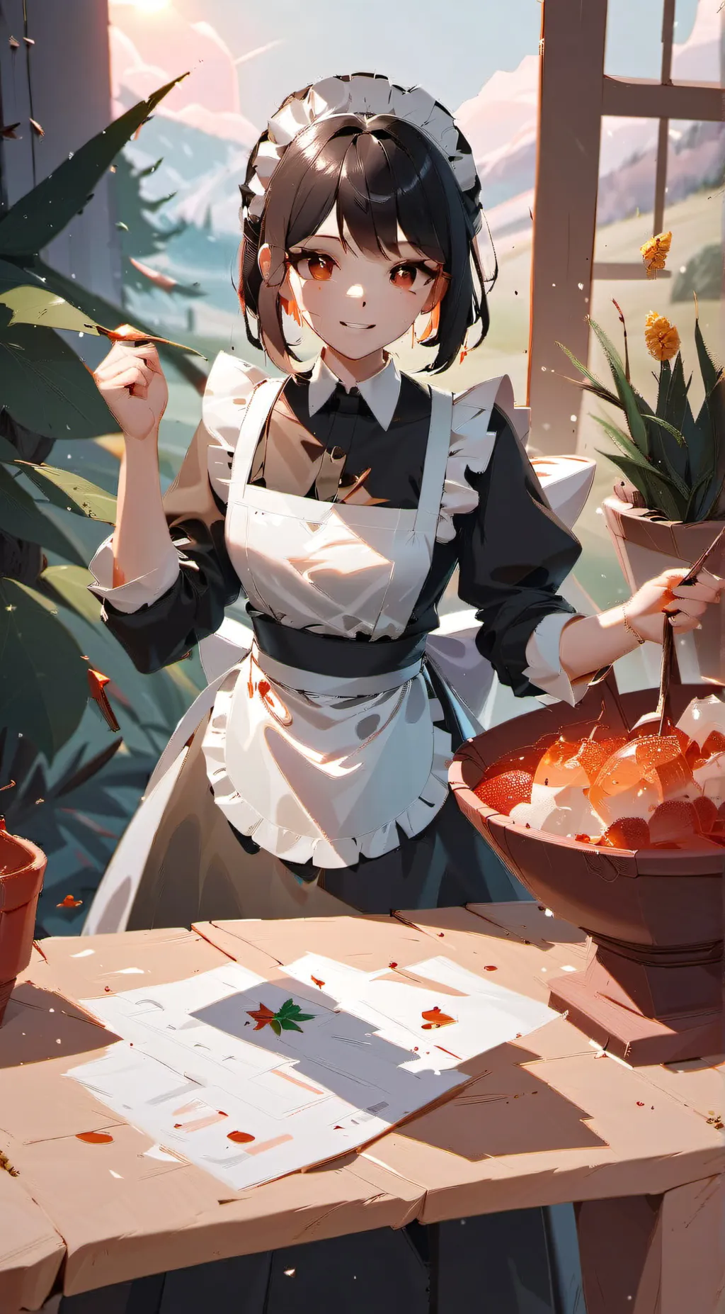 ai character: cat background